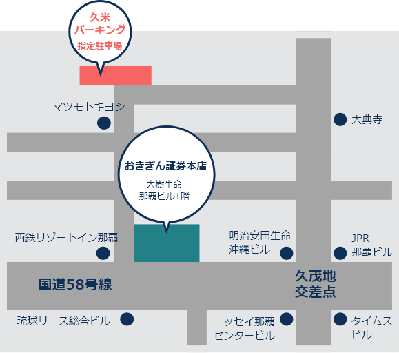 おきぎん証券本店営業部 大樹生命ビルディング1階